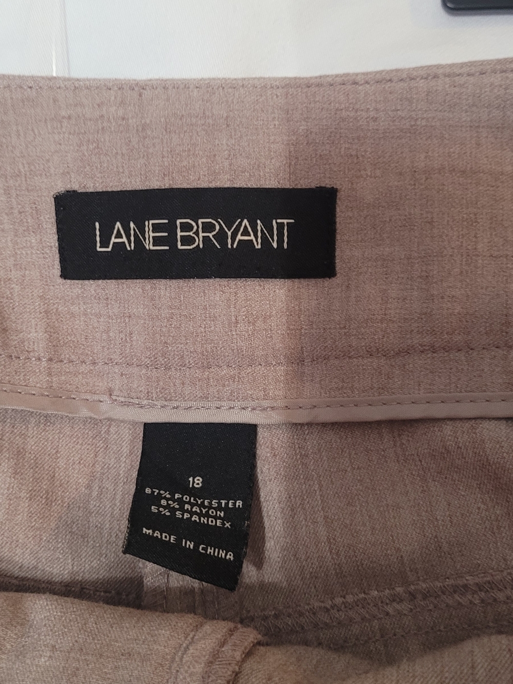 Lane Bryant Women's Dress Pants in Taupe - Picture 3 of 4